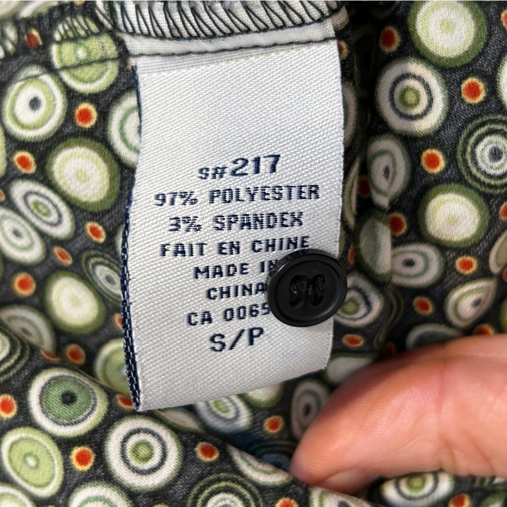 Button up blouse in Mod pattern size S - Picture 7 of 9
